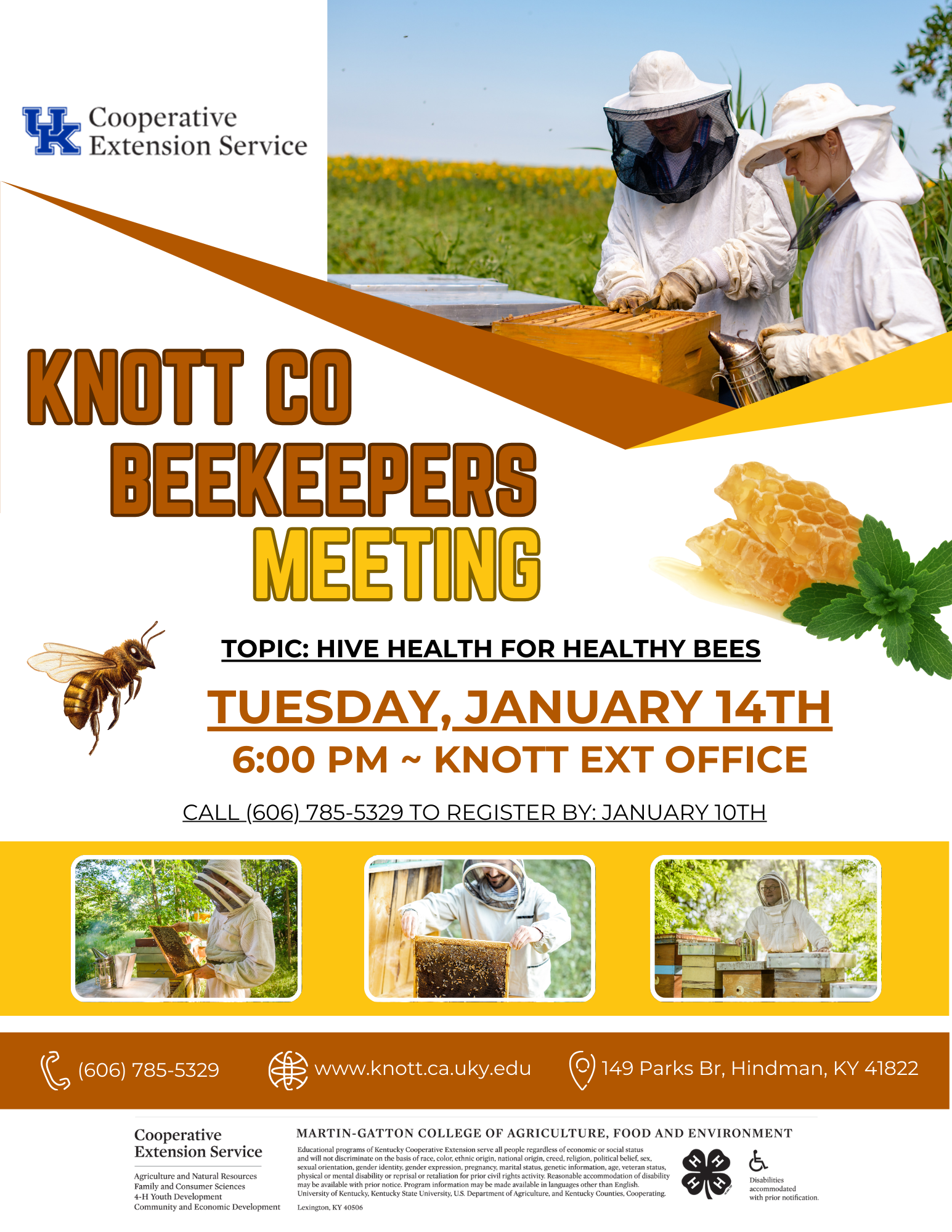 Knott Co Beekeepers January Meeting